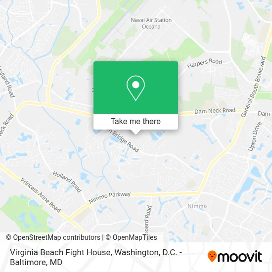 Virginia Beach Fight House map