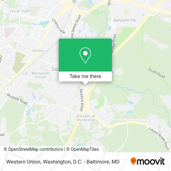 Western Union map