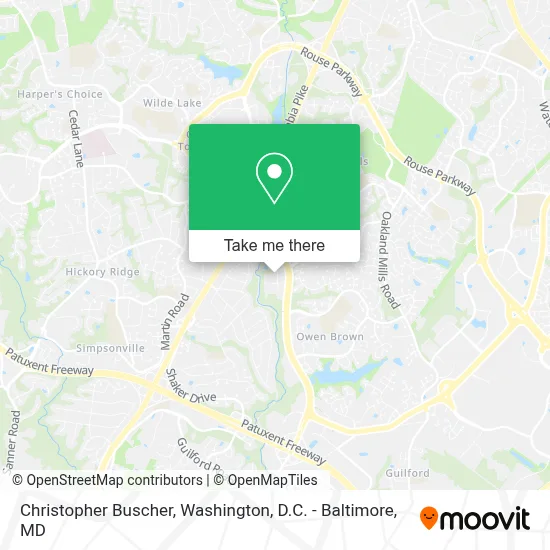 Christopher Buscher map