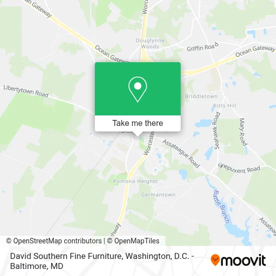 David Southern Fine Furniture map