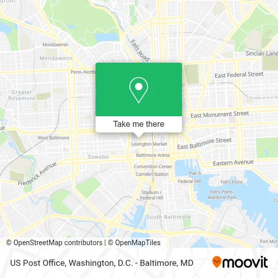 Us Post Office map
