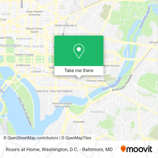 Rose's at Home map