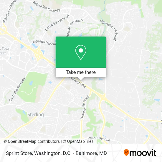 Sprint Store map