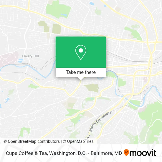 Cups Coffee & Tea map