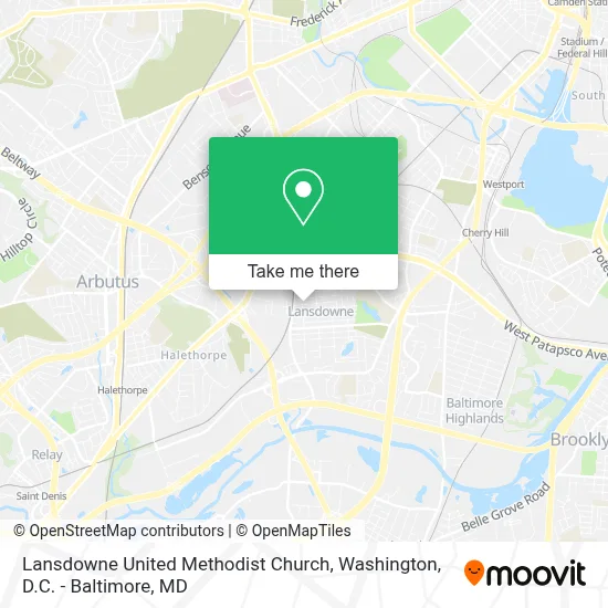 Lansdowne United Methodist Church map