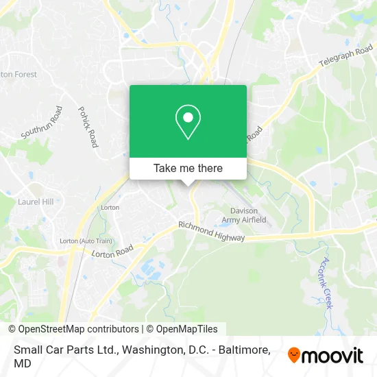 Small Car Parts Ltd. map