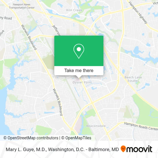 Mary L. Guye, M.D. map