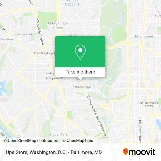 Ups Store map