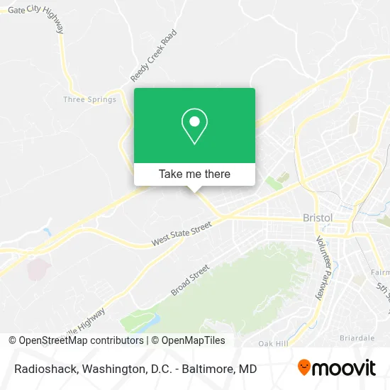 Radioshack map