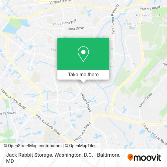Jack Rabbit Storage map