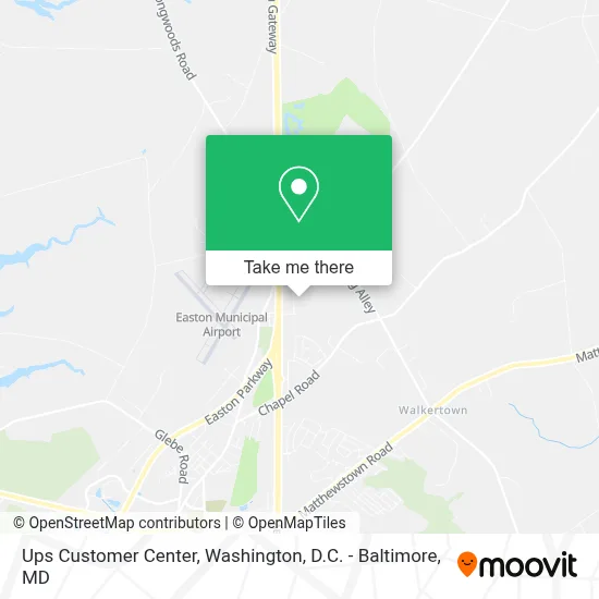 Ups Customer Center map
