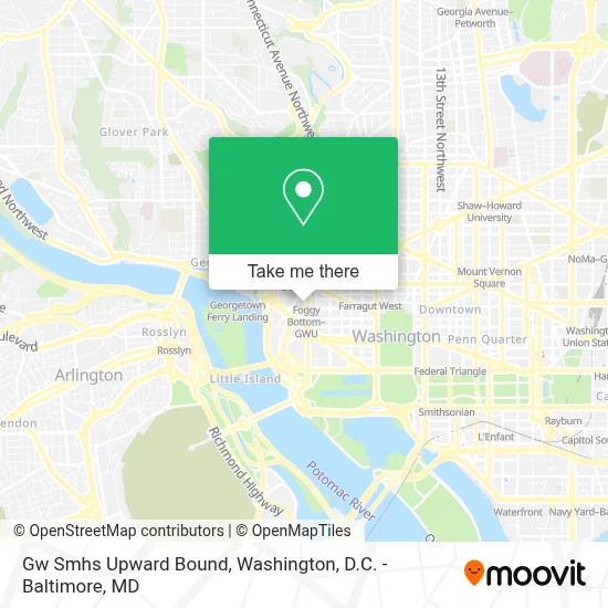 Gw Smhs Upward Bound map