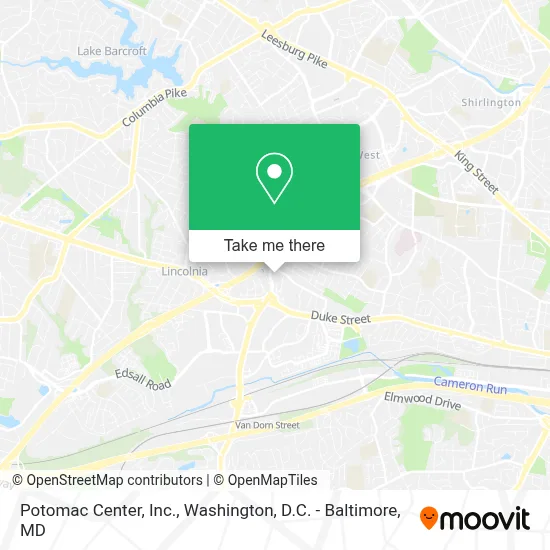 Potomac Center, Inc. map