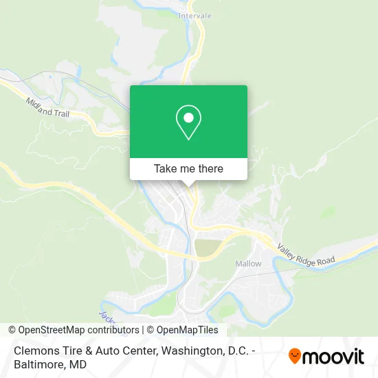 Clemons Tire & Auto Center map