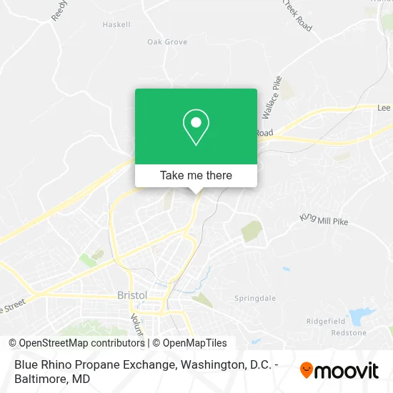 Blue Rhino Propane Exchange map