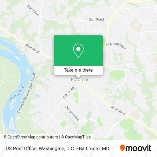 Us Post Office map
