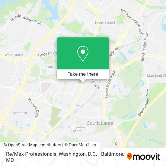 Re/Max Professionals map