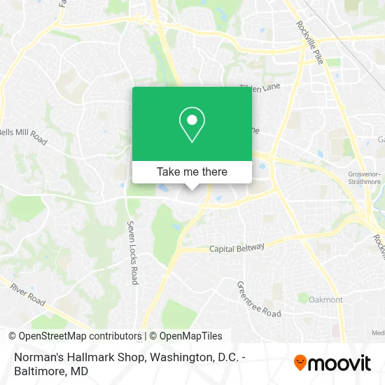 Norman's Hallmark Shop map