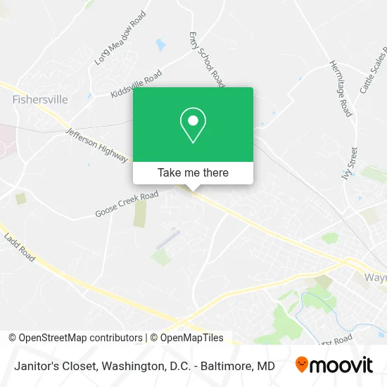 Janitor's Closet map