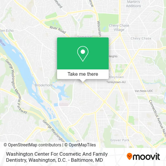 Washington Center For Cosmetic And Family Dentistry map