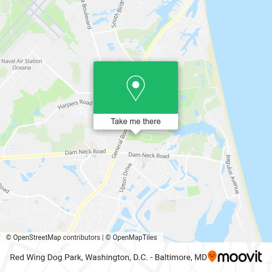Red Wing Dog Park map