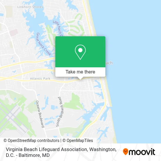 Virginia Beach Lifeguard Association map