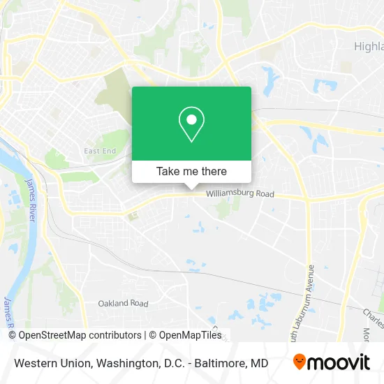 Western Union map