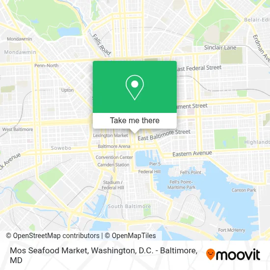Mos Seafood Market map