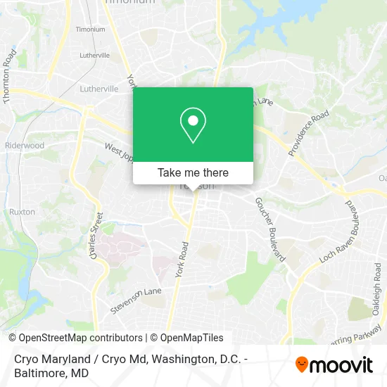 Cryo Maryland / Cryo Md map