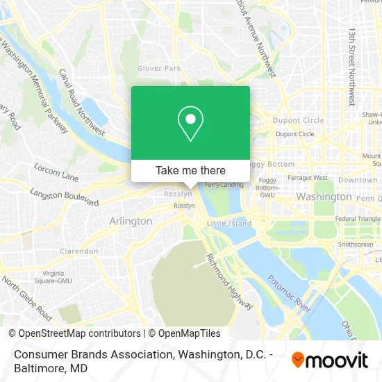 Consumer Brands Association map