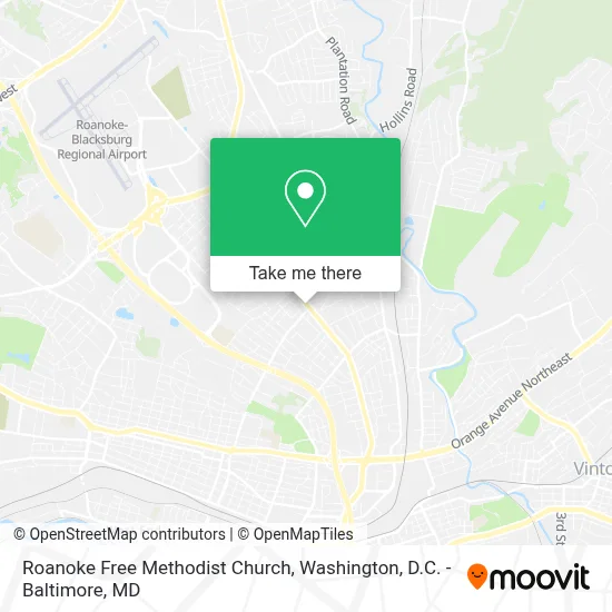 Roanoke Free Methodist Church map