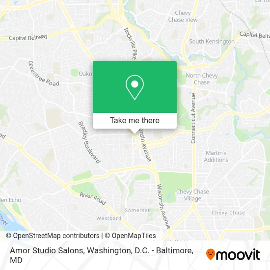 Amor Studio Salons map