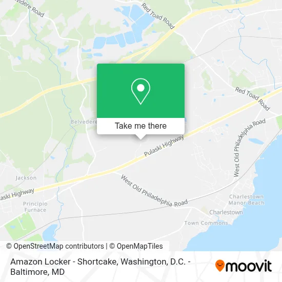Amazon Locker - Shortcake map