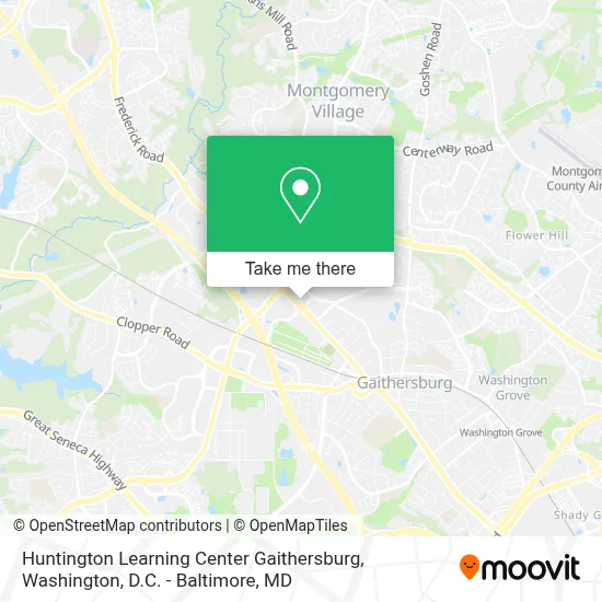 Huntington Learning Center Gaithersburg map
