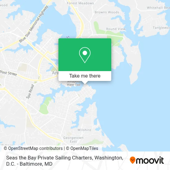 Seas the Bay Private Sailing Charters map