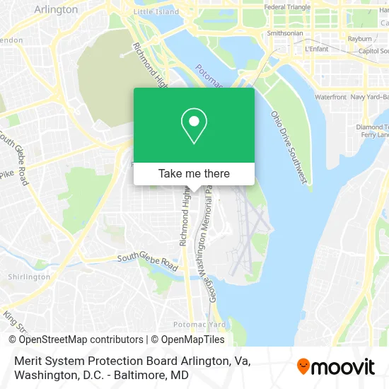 Merit System Protection Board Arlington, Va map