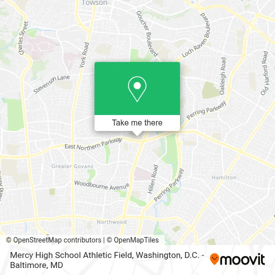 Mercy High School Athletic Field map