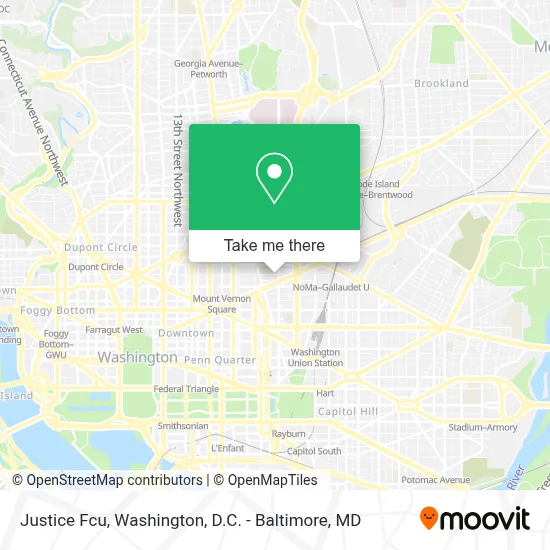 Justice Fcu map