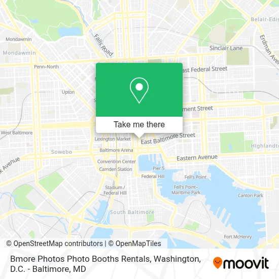 Bmore Photos Photo Booths Rentals map