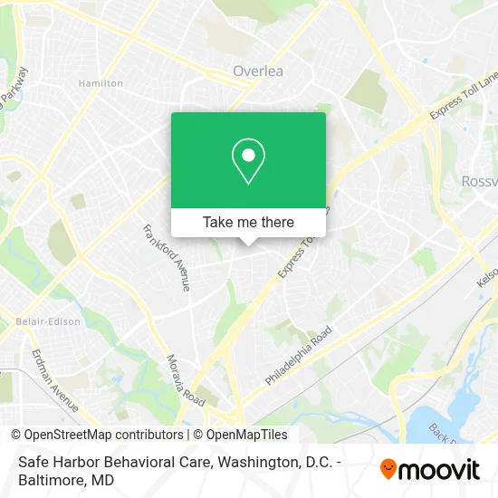 Safe Harbor Behavioral Care map