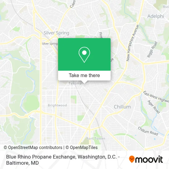 Blue Rhino Propane Exchange map