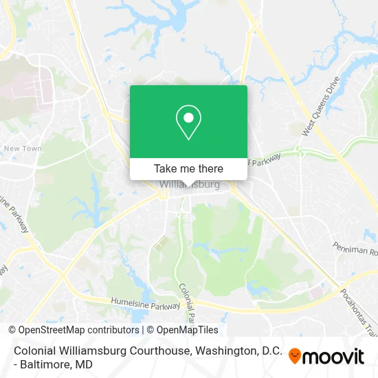 Colonial Williamsburg Courthouse map