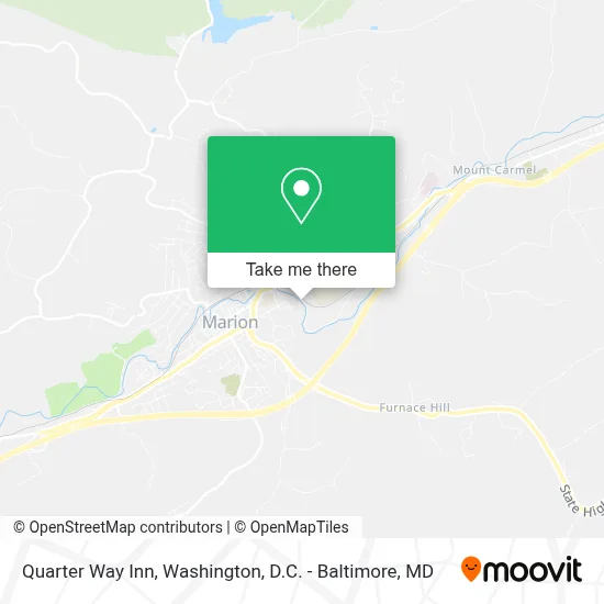Quarter Way Inn map