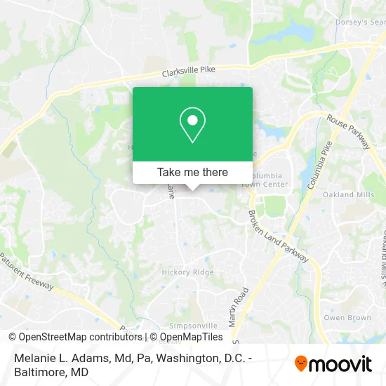 Melanie L. Adams, Md, Pa map