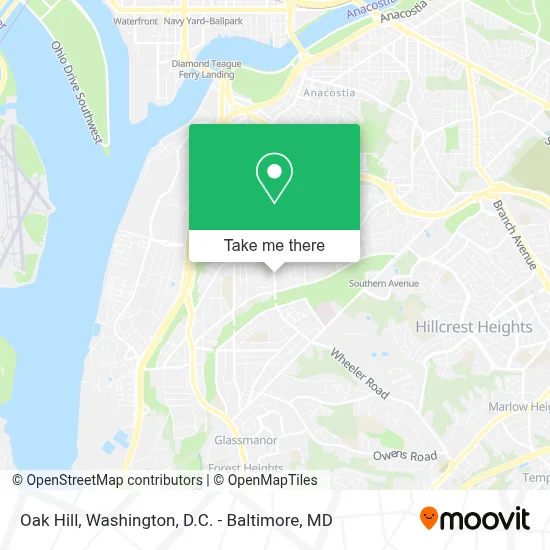 Oak Hill map