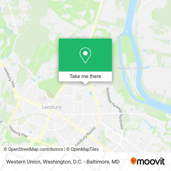 Western Union map