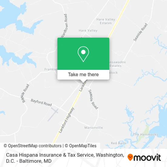 Casa Hispana Insurance & Tax Service map