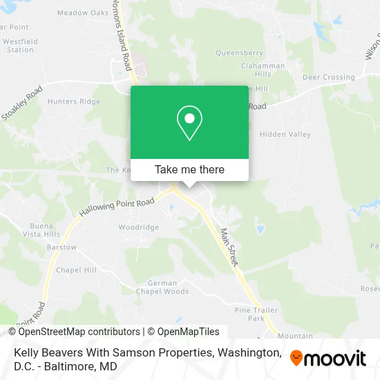 Kelly Beavers With Samson Properties map