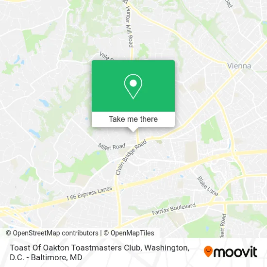 Toast Of Oakton Toastmasters Club map