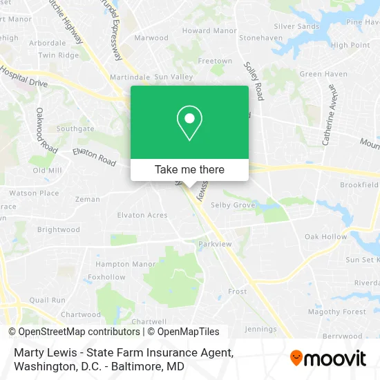 Marty Lewis - State Farm Insurance Agent map